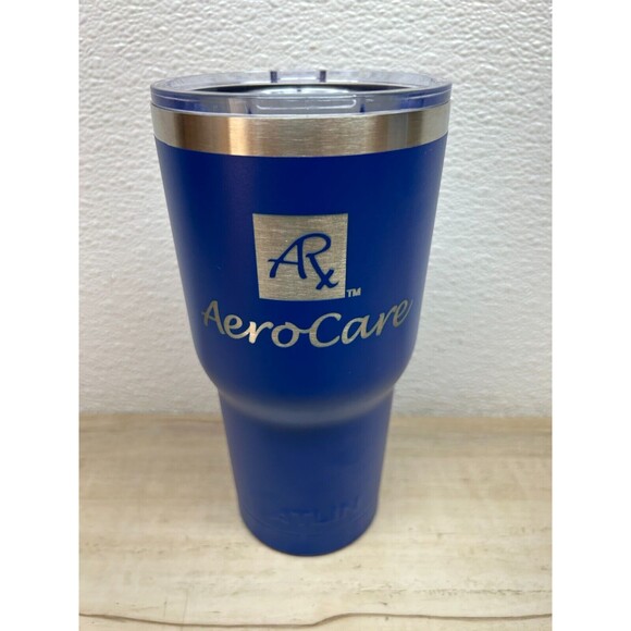 ATLIN Blue Stainless Steel 32 Oz Aero Care Tumbler With Strow And Cleaning Brush - Picture 2 of 10